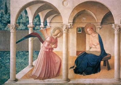 The Annunciation by Fra Angelico to illustrate the impact of sacred art